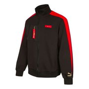 Logo Stripe Colorblock Loose Casual Jacket