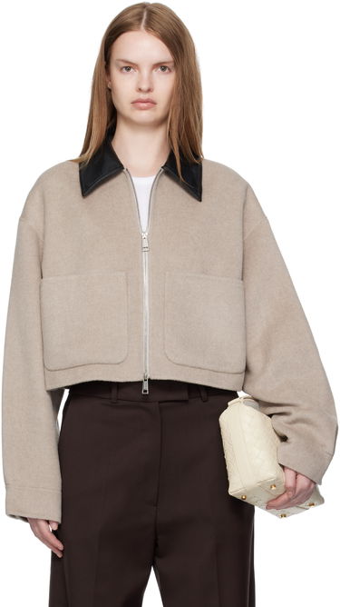 Яке Nanushka Nanushka Phebe Cropped Jacket Бежово | NW25PFJK12392, 0