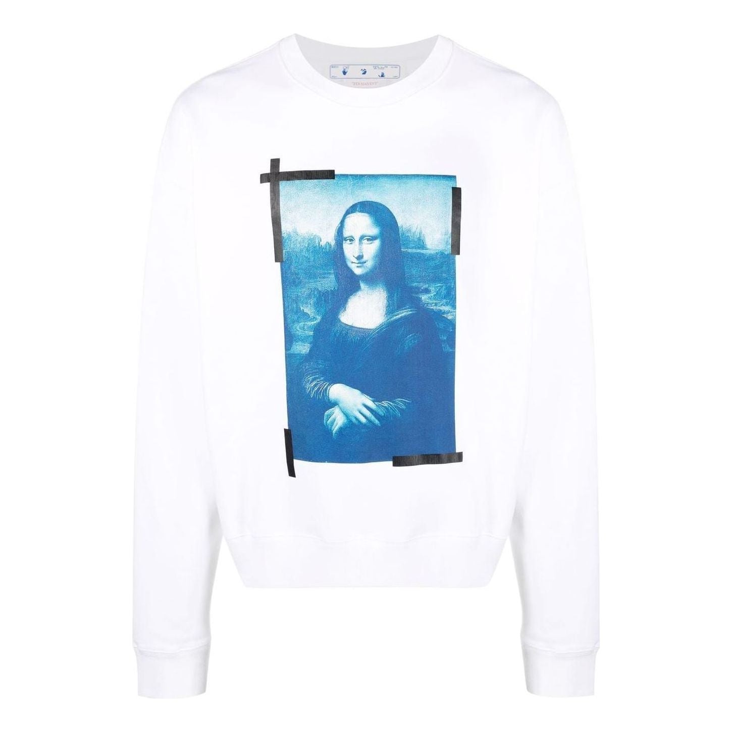 Суитчър Off-White Off-White Mona Lisa Graphic Sweatshirt Бяло | OMBA058C99FLE0030145, 0