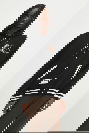 Яке бомбър AAPE by A Bathing Ape AAPE Aaper Hoodie Черно | AAPSWMB382XXN, 0