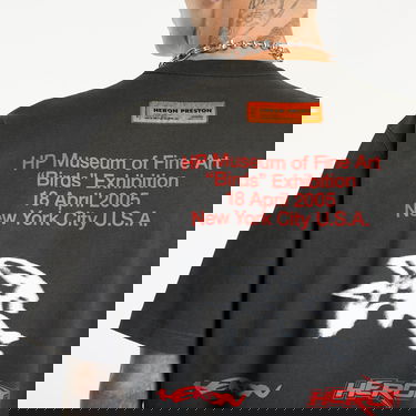 Тениска HERON PRESTON 'Museum' T-Shirt Черно | HMAA032F23JER0051025, 1