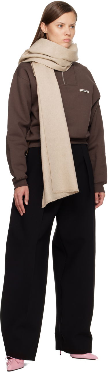 Шал Jacquemus The Tailleur Scarf Бежово | 25HACU00792AK00290, 4