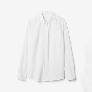 Риза GAP Shirt Logo Fitted Oxford Shirt Optic White M Бяло | 886912-02, 3