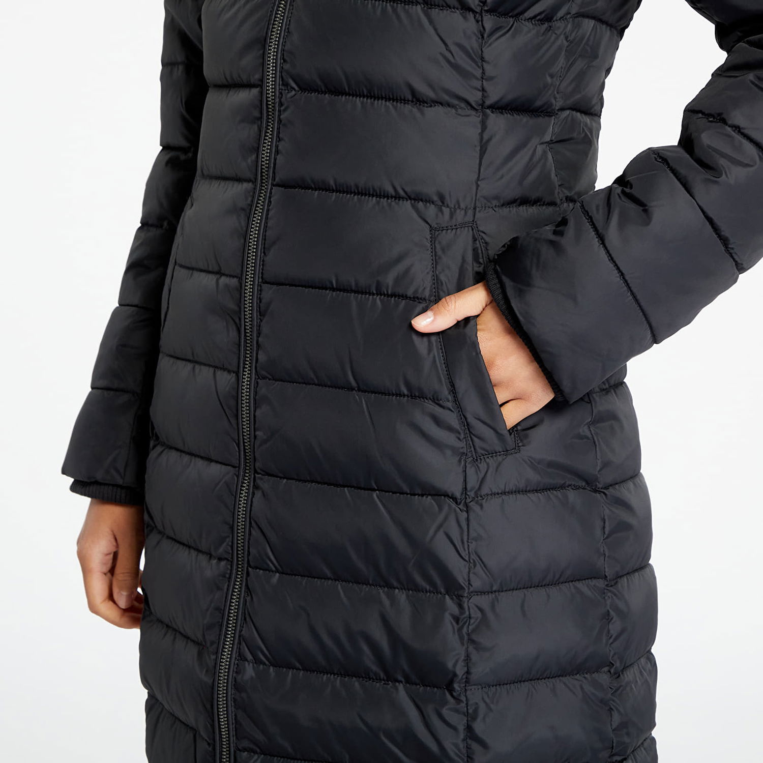 Палта Tommy Hilfiger Basic Hooded Coat Черно | DW0DW14385 BDS, 1