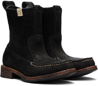 Кецове и обувки visvim Nakoda Suede Moc-Toe Boots Черно | 0125202002009, 3