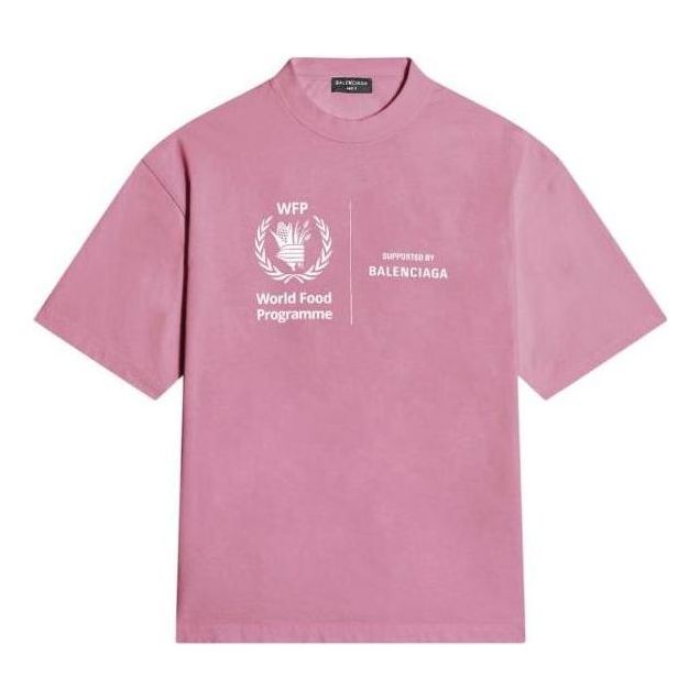Тениска Balenciaga WFP T-Shirt Medium Fit Розово | 612966THV845621, 0