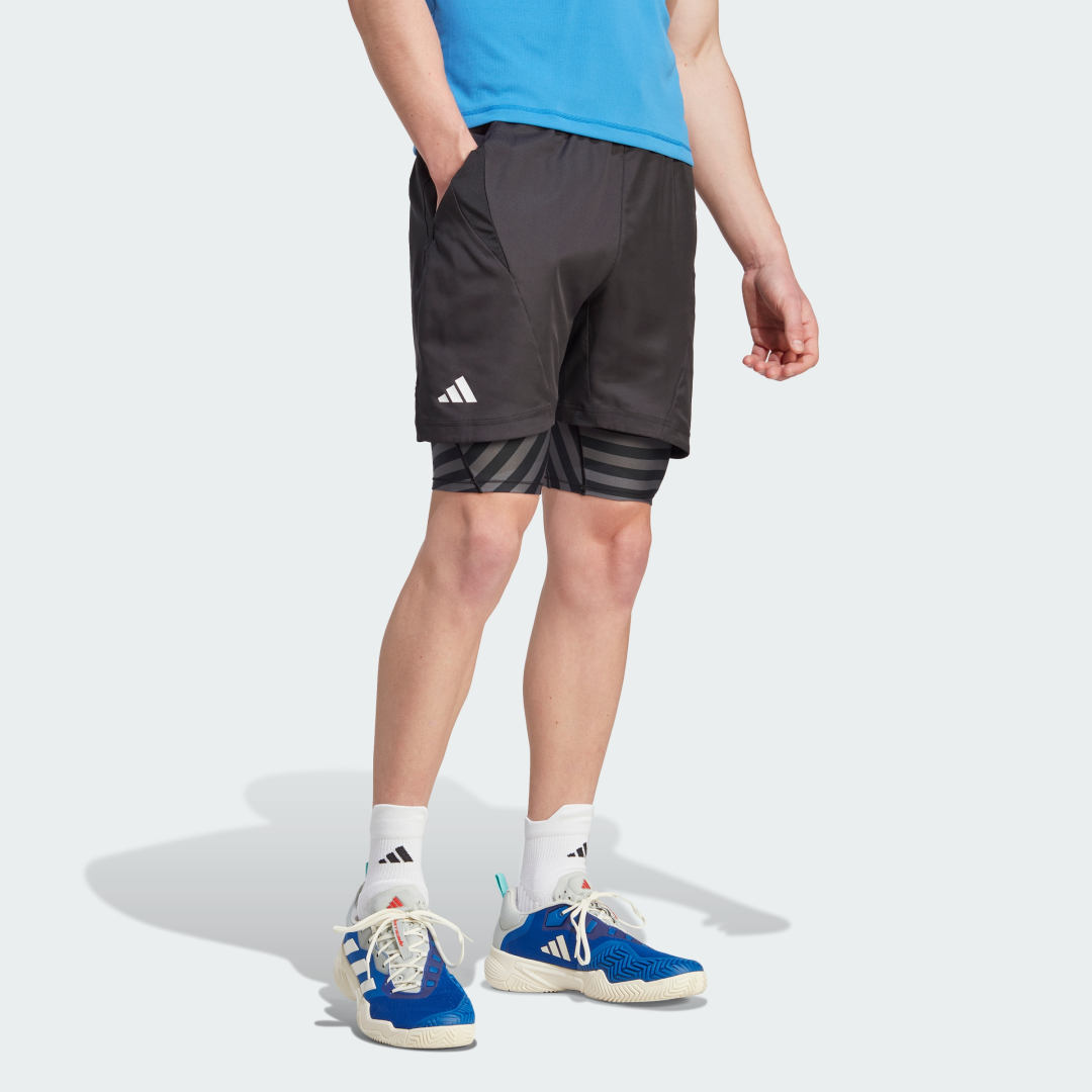 Къси панталони adidas Originals AEROREADY Two-in-One Pro Черно | IB5493, 1