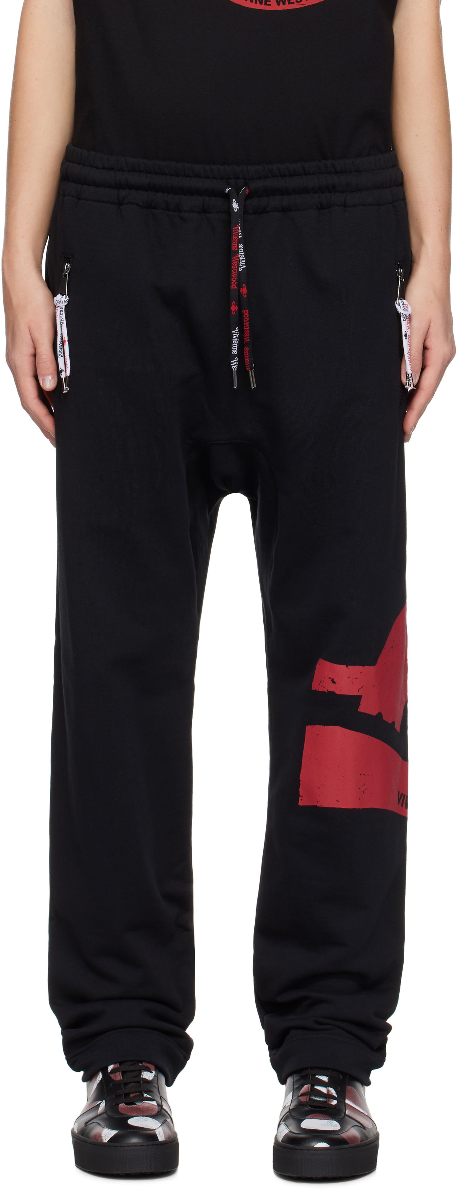 Спортни панталони Vivienne Westwood Football Sweatpants Черно | 3J01000O-J006O-, 0