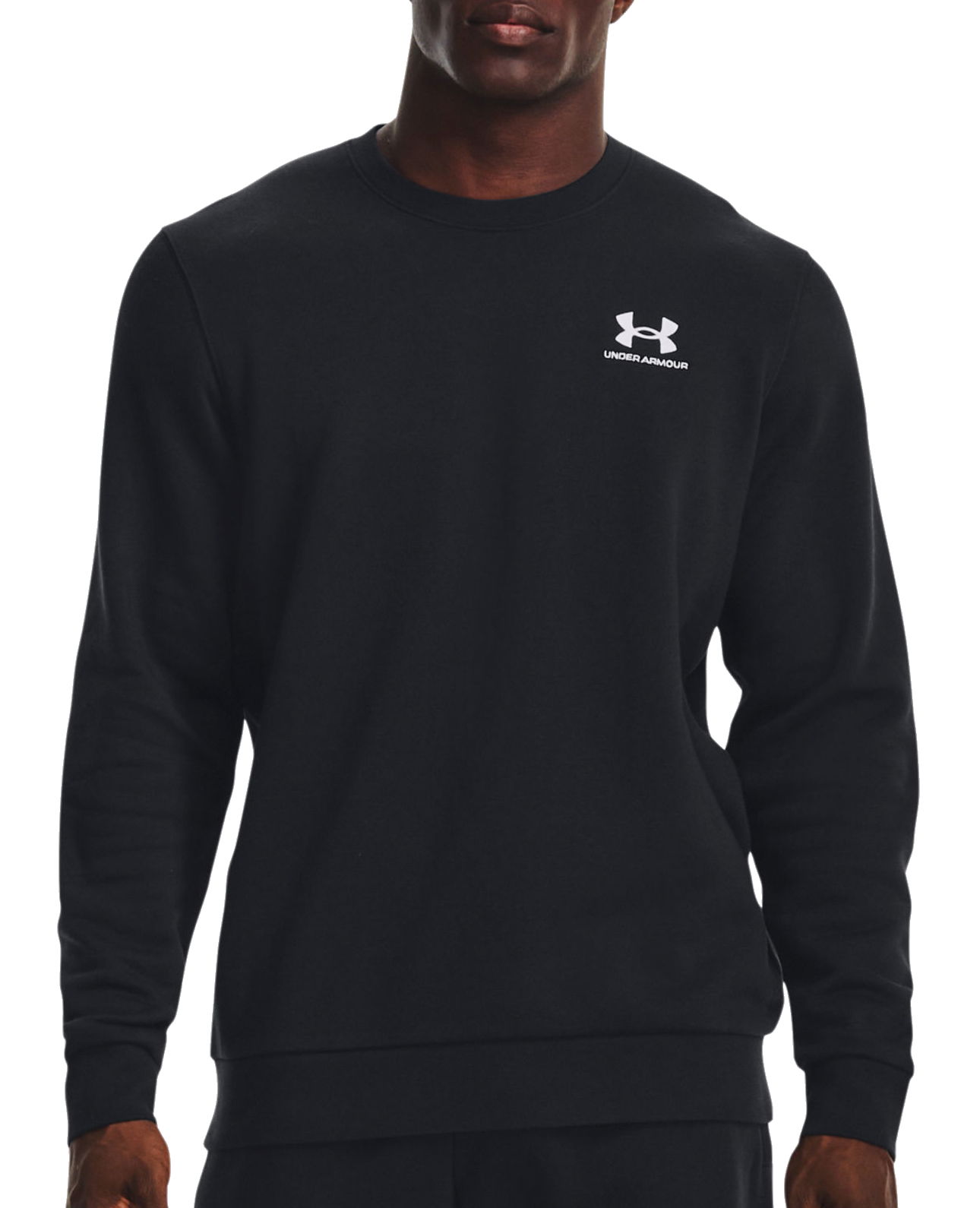 Суитчър Under Armour Sweatshirt Essential Fleece Crew Черно | 1374250-001, 0