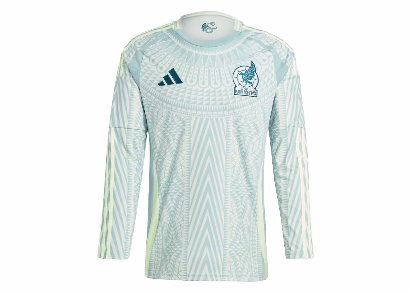Фланелка adidas Originals Mexico 24 Long Sleeve Away Jersey Linen Green Зелено | IP6387, 0