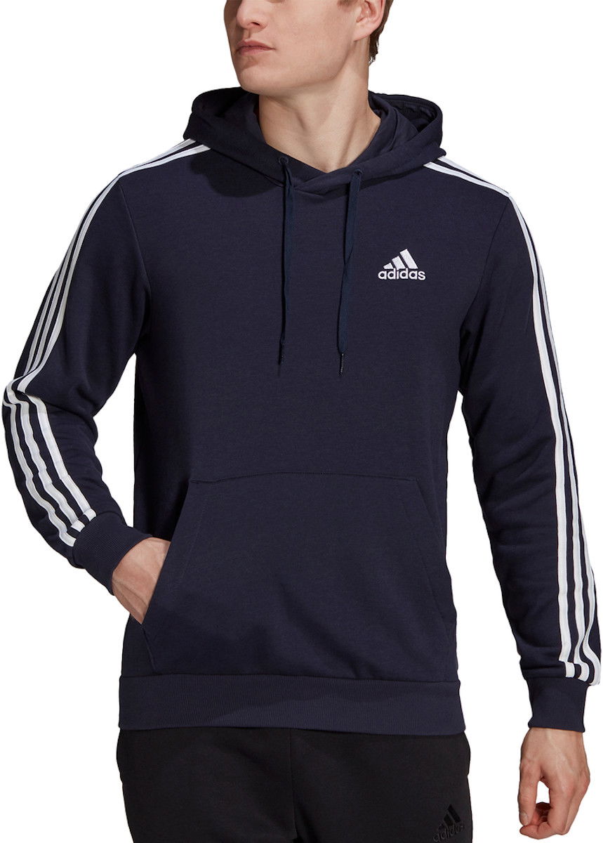 Суитчър adidas Originals 3-Stripes Pullover Hoodie Черно | gk9081, 0