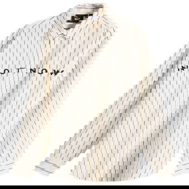 Риза By Parra Parra Not Now Striped Shirt, Size Large Бяло | 53435-WHT, 1
