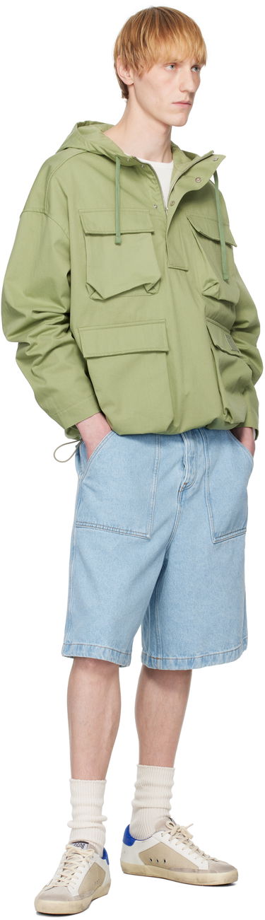 Парка MAISON KITSUNÉ Maison Kitsuné Hooded Popover Jacket Зелено | OM02112WW9026, 3