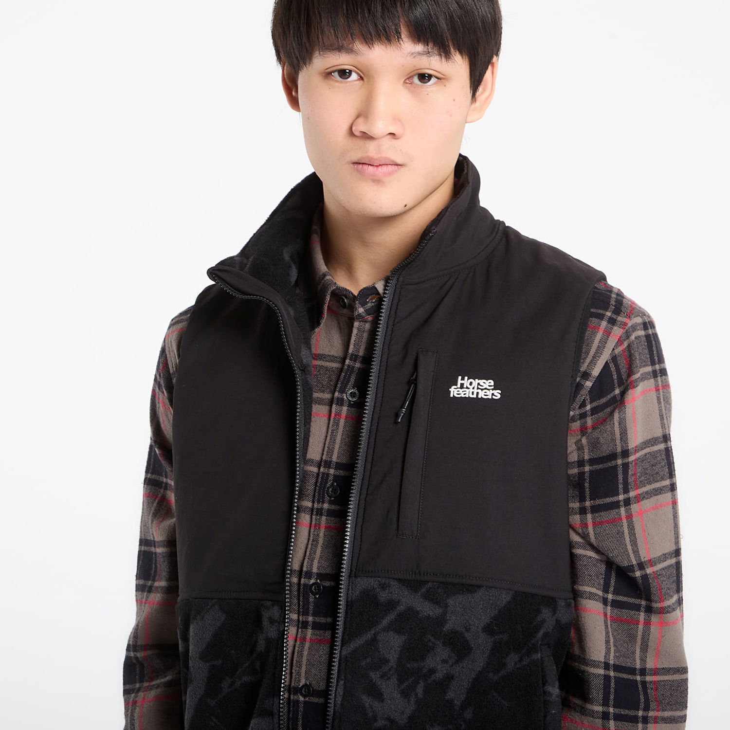 Жилетка Horsefeathers Duval Fleece Vest Черно | TM084A, 1