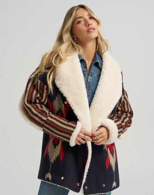 Палта Wrangler Wrangler x Lainey Wilson Lainey Jacquard Coat Тъмно синьо | 112373756:XS, 1
