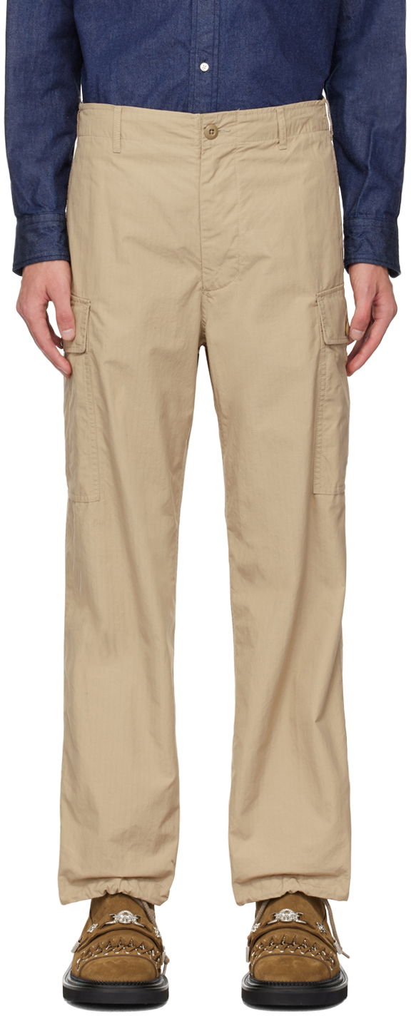 Карго панталони BEAMS BEAMS PLUS Military Cargo Pants Бежово | 3824-0081-803, 0