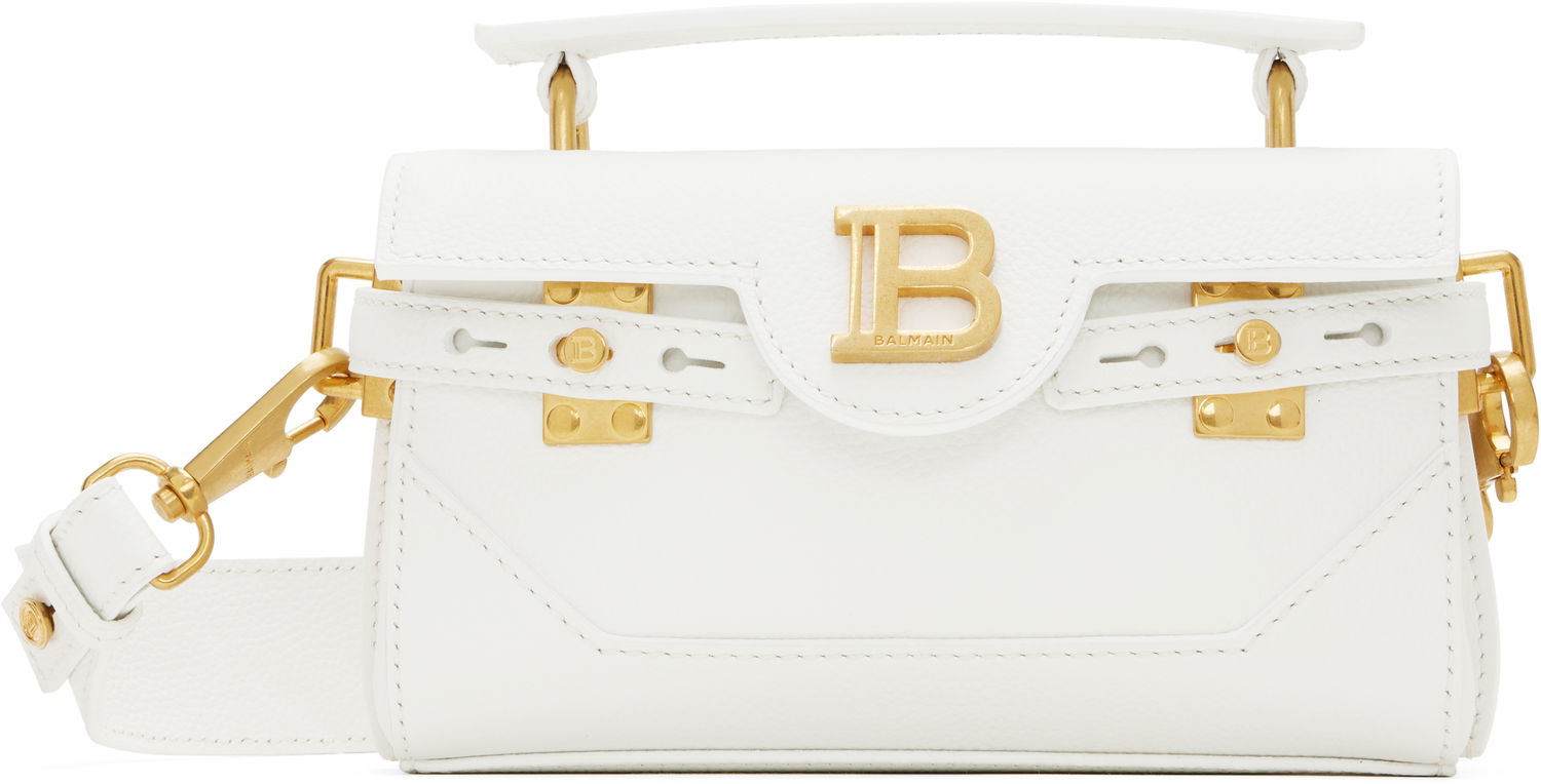 Дамска чанта Balmain Balmain B-Buzz 19 Mini Bag Бяло | EN1AE742LPOS, 0