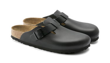 Кецове и обувки Birkenstock Boston Natural Leather Черно | 60193, 2