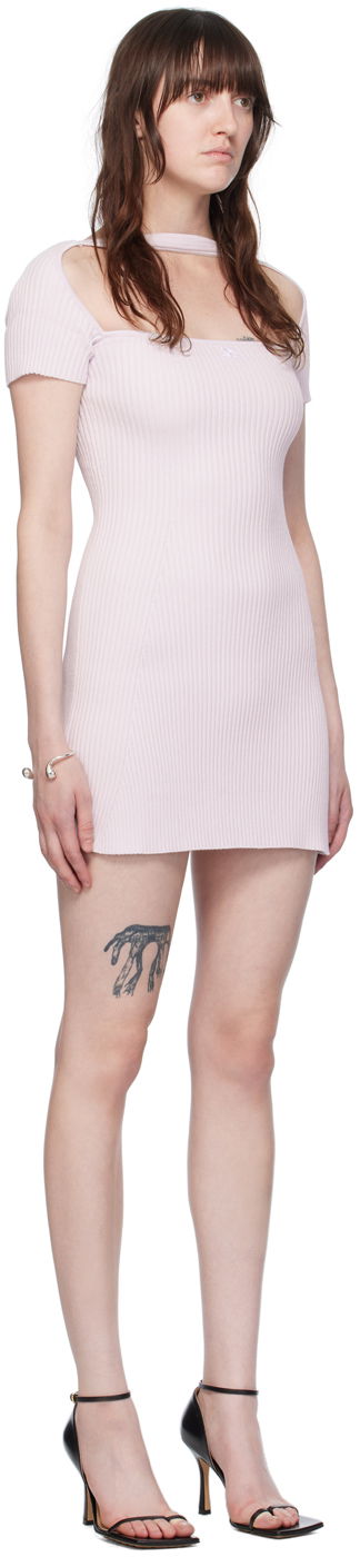 Pокля Courrèges Cutout Detail Bodycon Mini Dress Лилаво | 224MRO416FI0001, 1