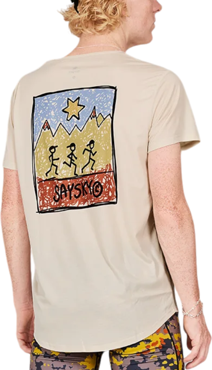 Тениска Saysky Saysky Logo Flow T-Shirt Бежово | mmrss01c103, 1