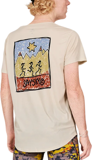 Тениска Saysky Saysky Logo Flow T-Shirt Бежово | mmrss01c103, 1