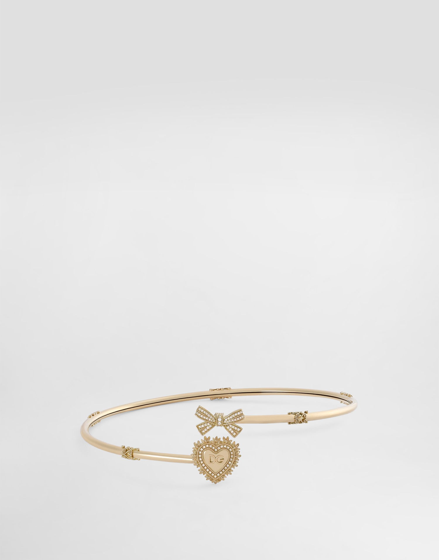 Колие Dolce & Gabbana Dolce & Gabbana Devotion 18kt Yellow Gold Diamond Choker Металик | WNLD2GWYEDWZOO00, 0