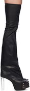 Rick Owens Porterville Flared Kiss 65 Tall Boots