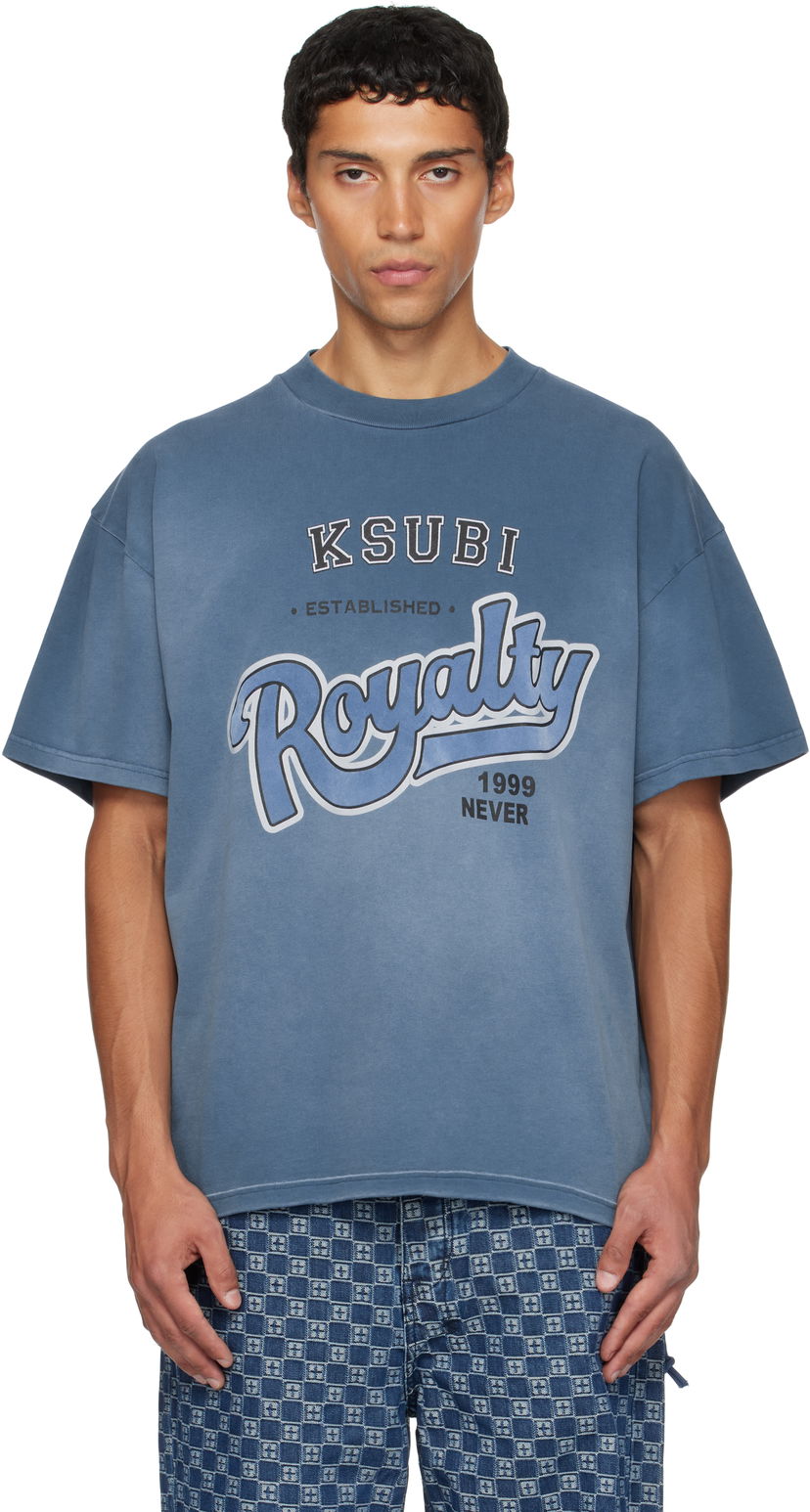 Тениска Ksubi Ksubi Champions Ekcess Short Sleeve T-Shirt Синьо | MFA25TE009