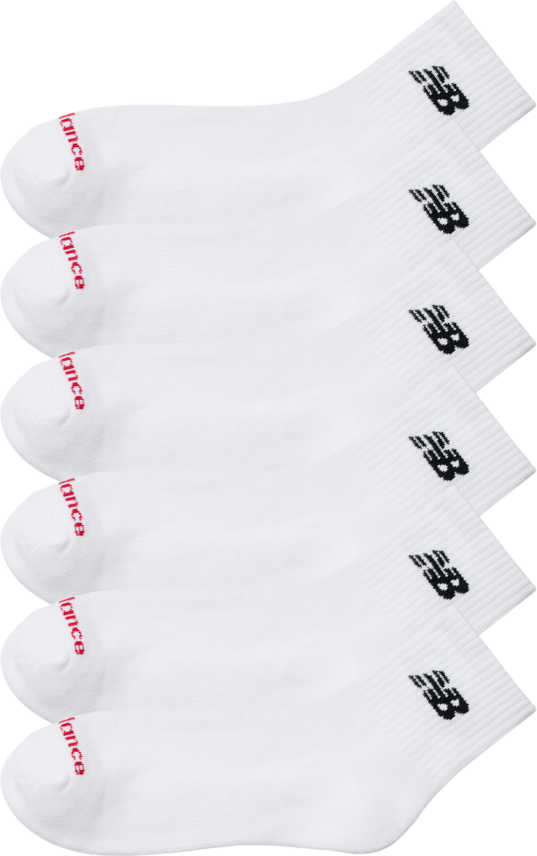 Чорапи New Balance Everyday Ankle 6 Pairs Бяло | las51306-wt, 1