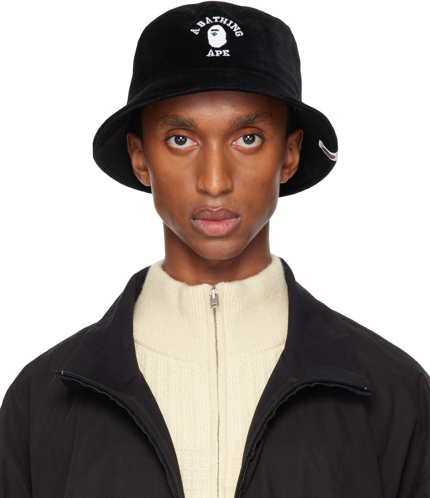 Шапка BAPE Bucket Hat Черно | 001HTK801003M, 0