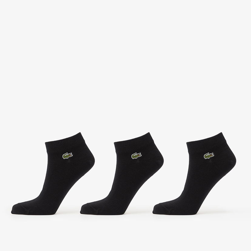 Чорапи Lacoste 3-Pack Ankle Socks 39-42 Черно | RA2917 8VM