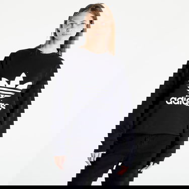 Суитчър adidas Originals Trefoil Crew Sweatshirt Черно | IB7431, 0