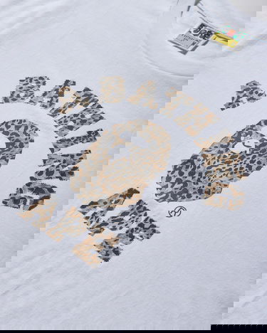 Тениска BAPE Wild Leopard Pattern College T-Shirt Бяло | 1L80110039 WHXBG, 3