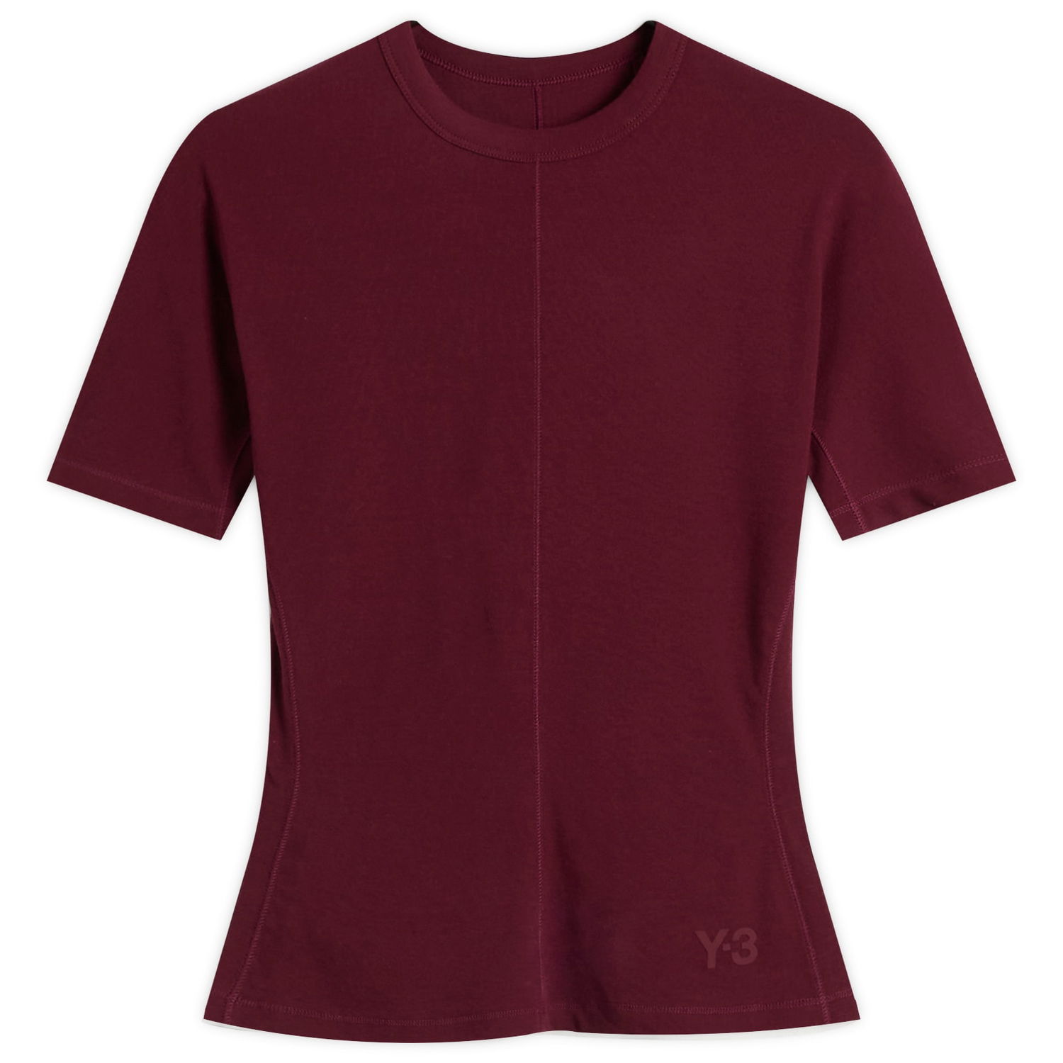 Тениска Y-3 Y-3 Fitted Tee, Size X-Small Бургунди | JZ7427, 1