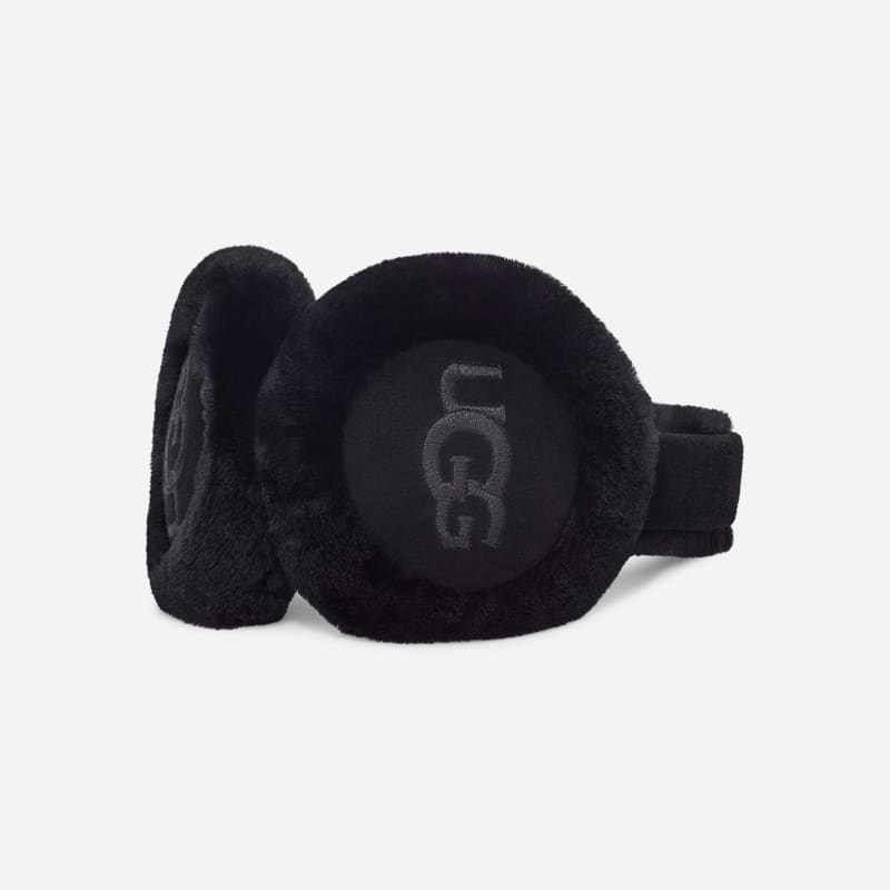 Аксесоари UGG UGG Sheepskin Embroidered Earmuffs Черно | 20955-BLK, 1