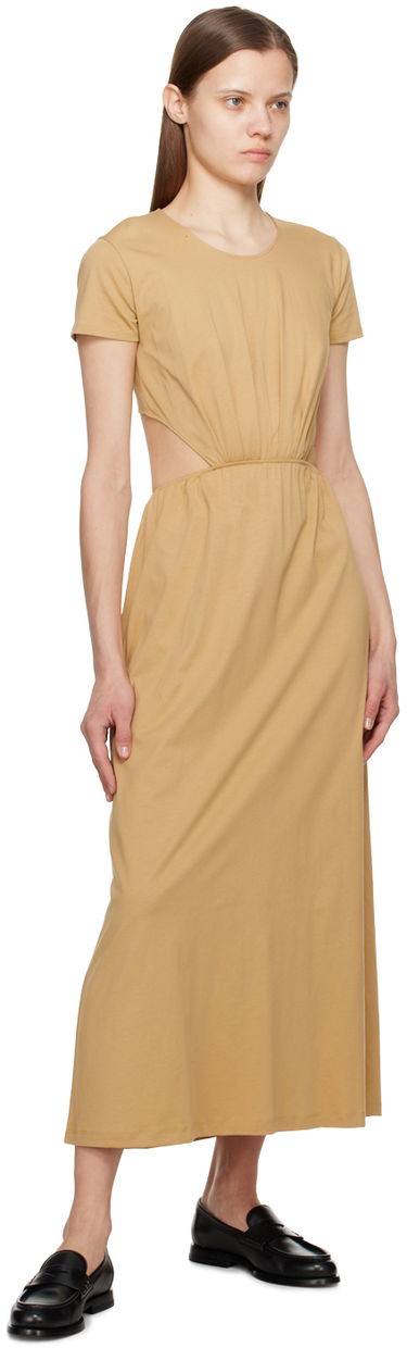 Pокля Loulou de Saison Loulou de Saison Seram Midi Dress Бежово | SERAM, 3