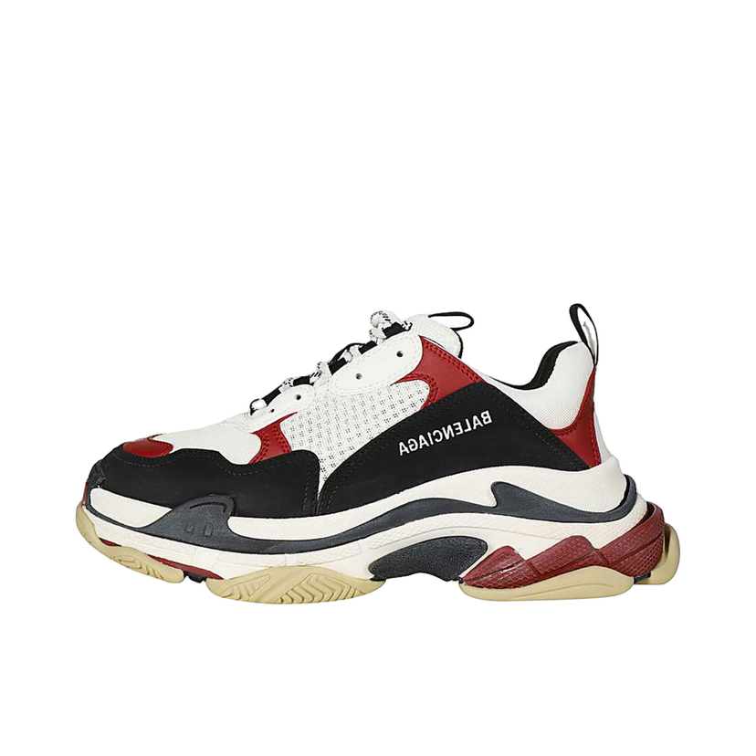 Кецове и обувки Balenciaga Triple S "White Black Crimson" Червено | 536737 W09OM 1073