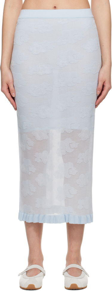 Пола Cecilie Bahnsen Cecilie Bahnsen Pegonia Midi Knit Skirt Синьо | 1.25KNI50005 PEGONIA SKIRT, 0