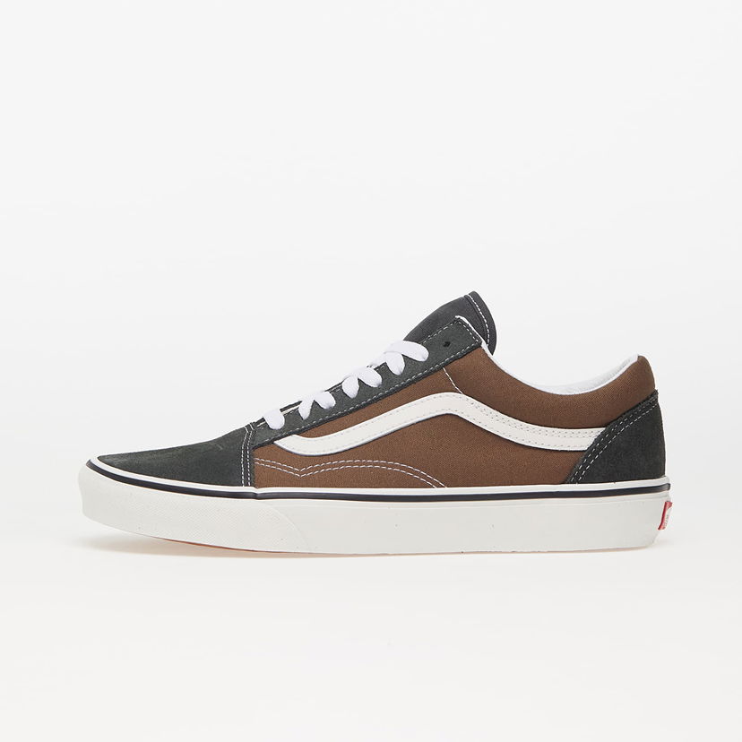 Кецове и обувки Vans Old Skool Canvas/ Suede Brown, Low-top sneakers Кафяво | VN0005UFBF01