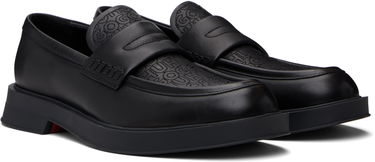 Кецове и обувки BOSS Hugo Embroidered-Logo Loafers Черно | 50548486, 3