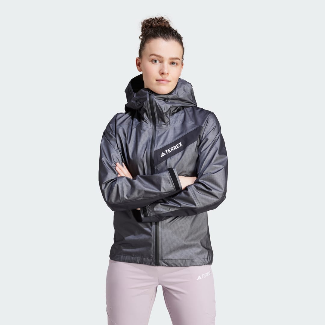 Яке adidas Performance adidas TERREX Terrex Techrock Light GORE-TEX Active Rain Сиво | IV8184, 0