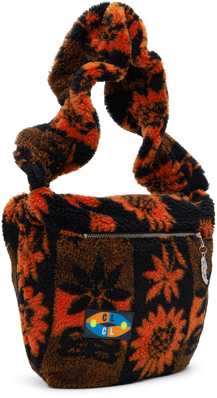 Чанта през рамо Chopova Lowena Chopova Lowena Sunflower Fleece Shoulder Bag Оранжево
 | 1176, 1