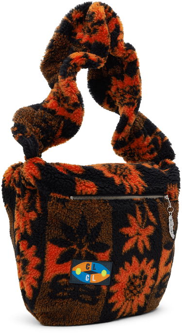 Чанта през рамо Chopova Lowena Chopova Lowena Sunflower Fleece Shoulder Bag Оранжево
 | 1176, 1