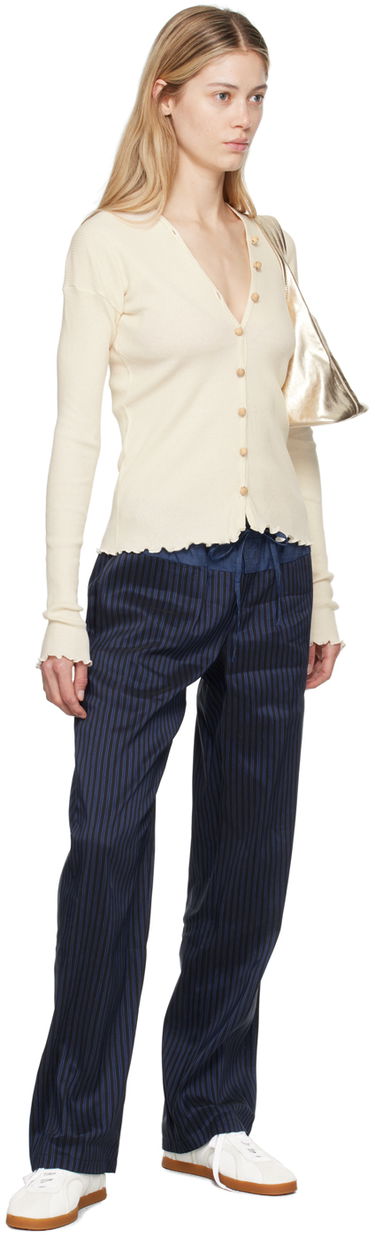Пуловер Baserange Baserange Women's Fitted Knit Cardigan Бежово | TOTVC-RC-AU24, 3