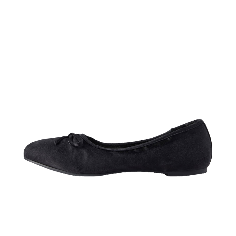 Кецове и обувки Balenciaga Leopold Ballerina "Black Satin" W Черно | 748222W2H821000