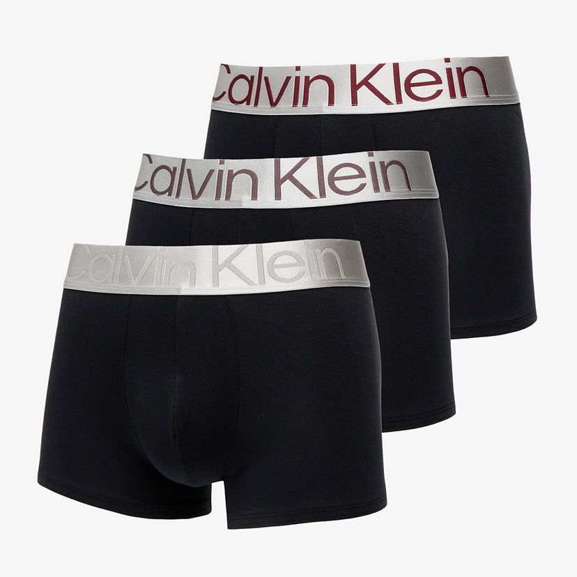 Боксерки CALVIN KLEIN Trunk 3-Pack Black Черно | NB3130A Q0K