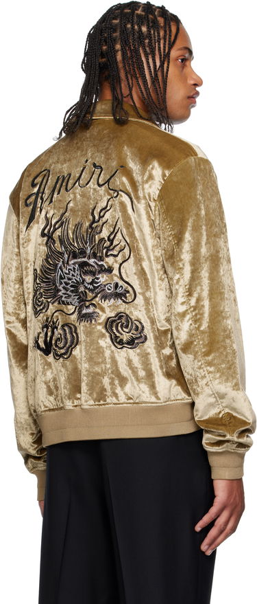 Яке AMIRI AMIRI Dragon Velvet Jacket Бежово | AMOUBB1054, 2