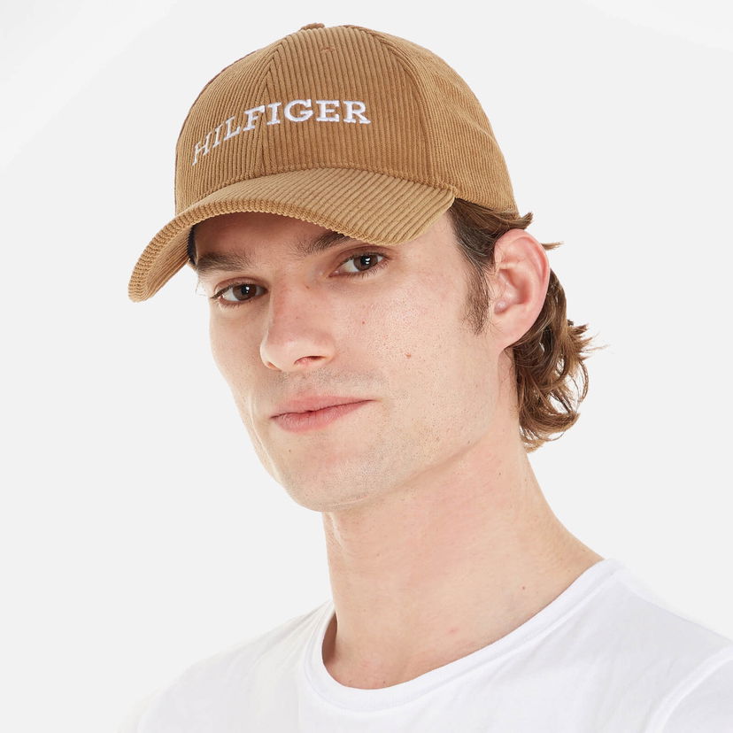 Шапка с козирка Tommy Hilfiger Monotype Corduroy Baseball Cap Бежово | AM0AM11990GWJ