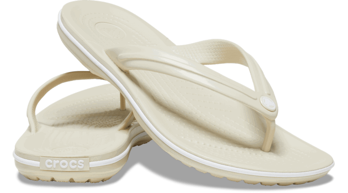 Кецове и обувки Crocs Crocband™ Flips Бежово | 11033-2Y2, 1
