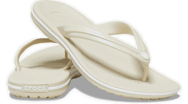 Кецове и обувки Crocs Crocband™ Flips Бежово | 11033-2Y2, 1